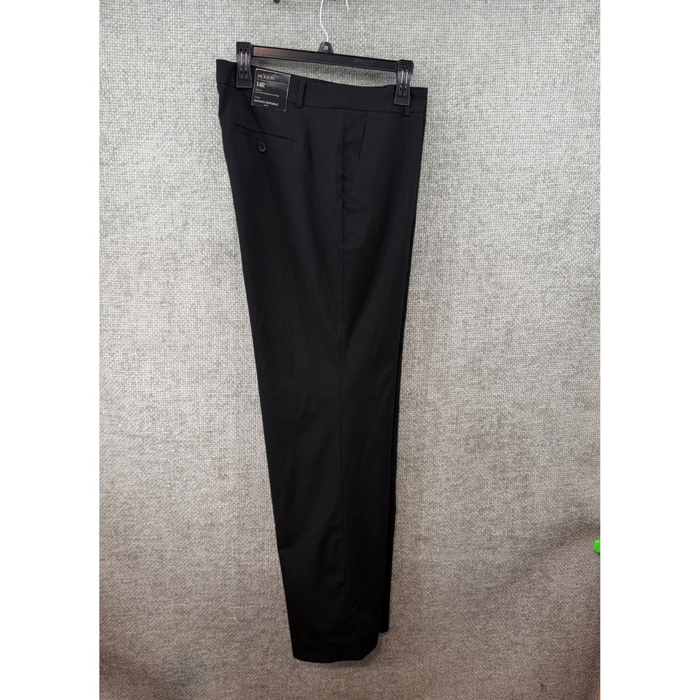 Banana Republic Jackson Fit Black Dress Lined Pants Women's 14 Regular ONew!